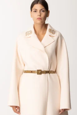 Elisabetta Franchi Cintura Gioiello con LogoORO/NERO