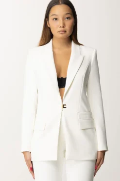 Elisabetta Franchi Completo Giacca e Pantalone con LogoAVORIO