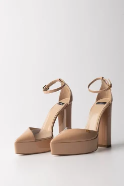 Elisabetta Franchi Décolleté con Plateau e Dettagli In PvcSKIN