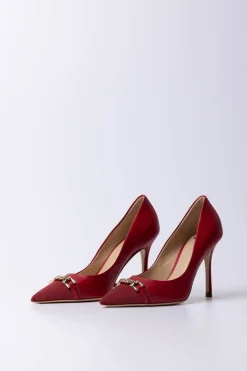 Elisabetta Franchi Decolleté con Punta In TessutoRED VELVET