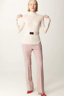 Elisabetta Franchi Dolcevita In Viscosa con CinturaLATTICE