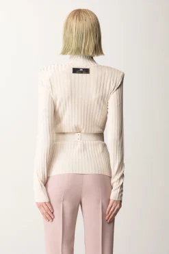 Elisabetta Franchi Dolcevita In Viscosa con CinturaLATTICE