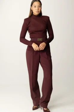 Elisabetta Franchi Dolcevita In Viscosa con CinturaROUGE NOIR