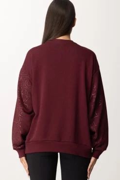 Elisabetta Franchi Felpa In Cotone LetteringROUGE NOIR