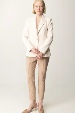 Elisabetta Franchi Giacca Monopetto con Revers a LanciaBURRO