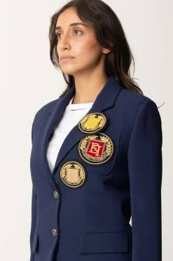 Elisabetta Franchi Giacca con PatchNAVY