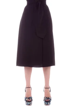 Elisabetta Franchi Gonna Longuette con Nodo In VitaNERO