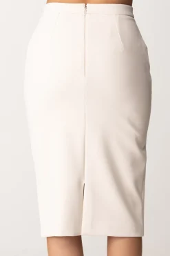 Elisabetta Franchi Gonna a Matita con MorsettoBURRO