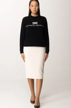 Elisabetta Franchi Gonna a Matita con MorsettoBURRO