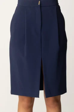 Elisabetta Franchi Gonna Midi con PincesNAVY