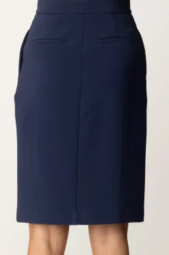 Elisabetta Franchi Gonna Midi con PincesNAVY