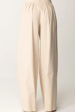 Elisabetta Franchi Jeans a Gamba Larga con PincesLATTICE