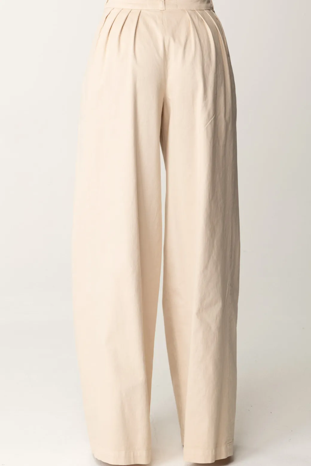 Elisabetta Franchi Jeans a Gamba Larga con PincesLATTICE