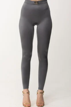 Elisabetta Franchi Leggings In Lycra con LogoPIOMBO