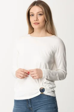 Elisabetta Franchi Maglia con AnelloAVORIO