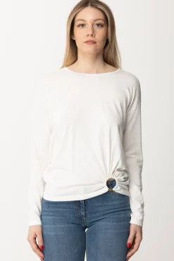 Elisabetta Franchi Maglia con AnelloAVORIO