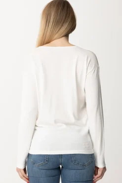 Elisabetta Franchi Maglia con AnelloAVORIO