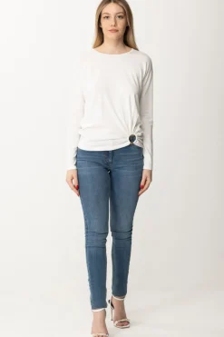Elisabetta Franchi Maglia con AnelloAVORIO