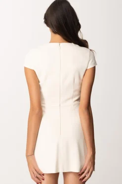 Elisabetta Franchi Mini Abito con Fiocchetti In RasoBURRO