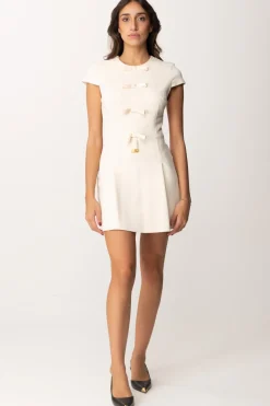 Elisabetta Franchi Mini Abito con Fiocchetti In RasoBURRO
