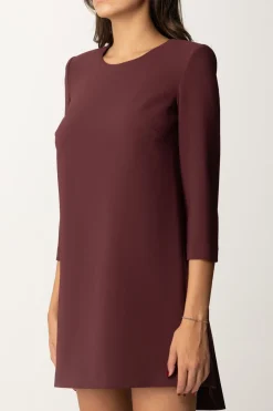 Elisabetta Franchi Mini Abito con Inserto In VelaROUGE NOIR