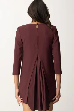 Elisabetta Franchi Mini Abito con Inserto In VelaROUGE NOIR