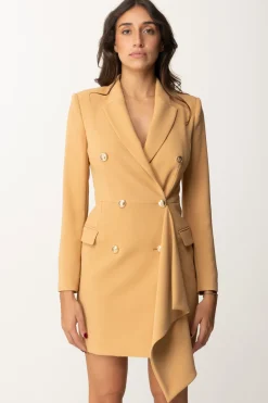 Elisabetta Franchi Mini Abito Giacca con RucheBRONZE