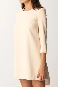 Elisabetta Franchi Mini Abito con Inserto In VelaCREMA