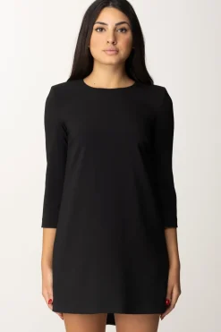 Elisabetta Franchi Mini Abito con Inserto In VelaNERO