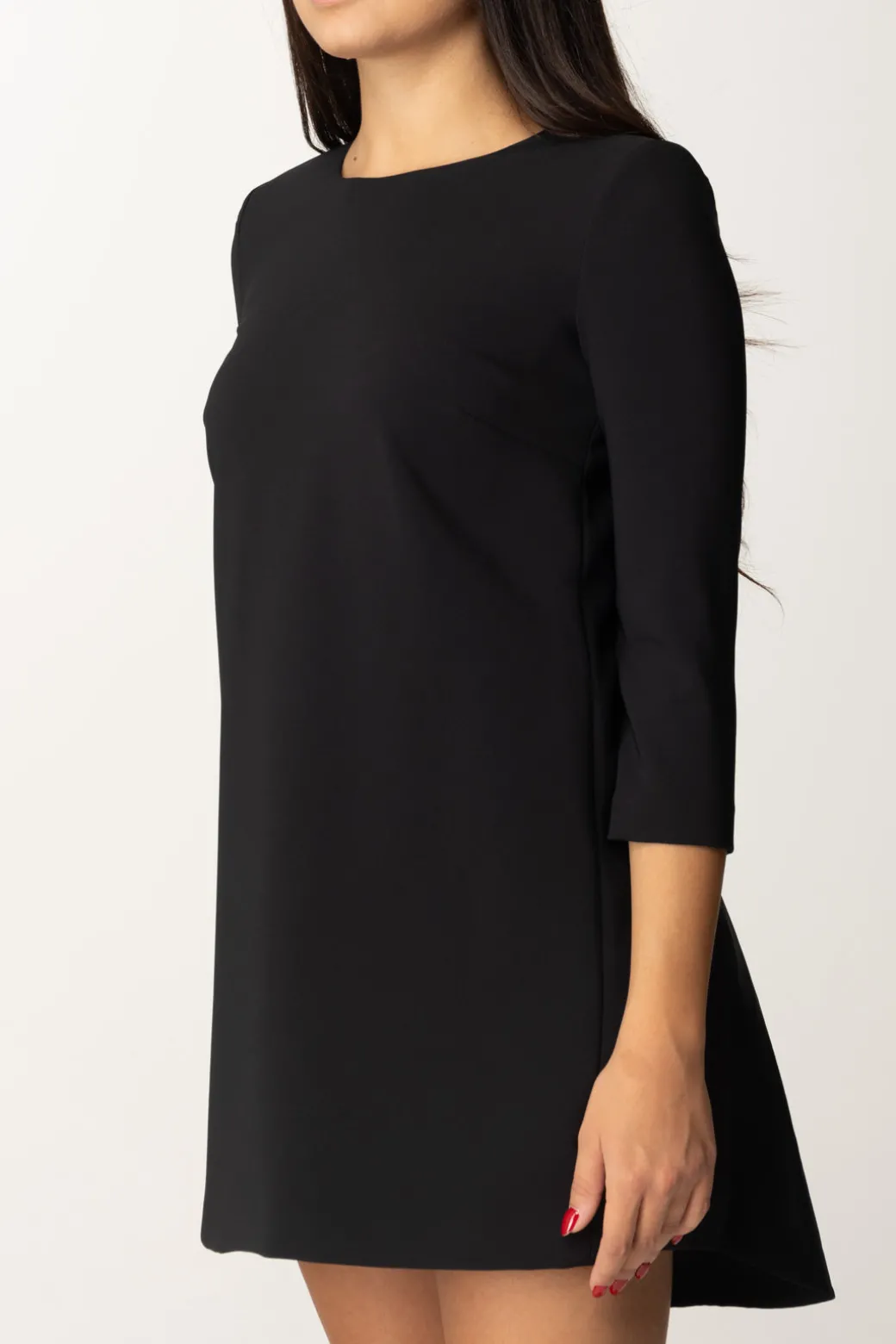 Elisabetta Franchi Mini Abito con Inserto In VelaNERO