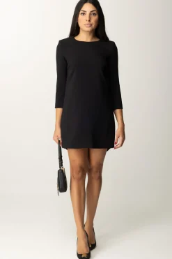 Elisabetta Franchi Mini Abito con Inserto In VelaNERO