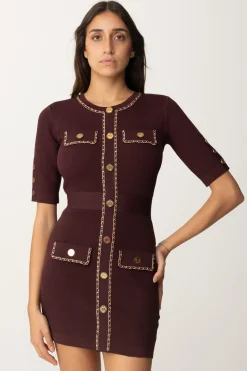 Elisabetta Franchi Miniabito con CatenaROUGE NOIR