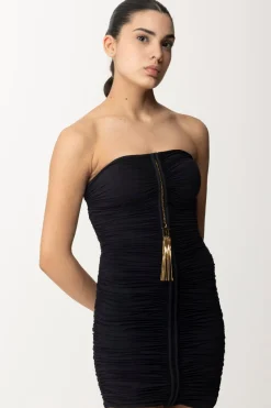 Elisabetta Franchi Miniabito DrappeggiatoNERO