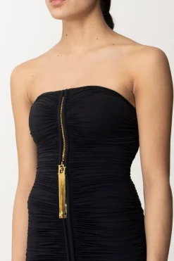 Elisabetta Franchi Miniabito DrappeggiatoNERO