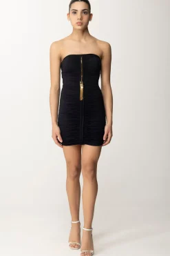 Elisabetta Franchi Miniabito DrappeggiatoNERO