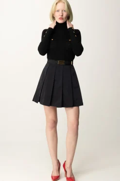 Elisabetta Franchi Miniabito con Ricamo LogoNERO