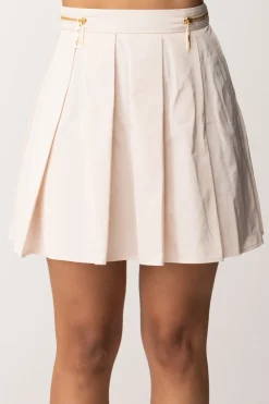 Elisabetta Franchi Minigonna a Pieghe con ZipLATTICE