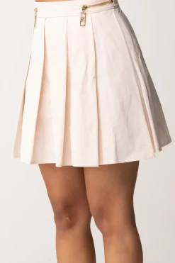 Elisabetta Franchi Minigonna a Pieghe con ZipLATTICE