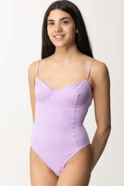 Elisabetta Franchi Monokini con Taglio Coppe e LogoIRIS