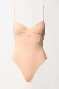 Elisabetta Franchi Monokini con Taglio Coppe e LogoNUDO