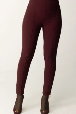 Elisabetta Franchi Pantalone Dritto con ZipROUGE NOIR