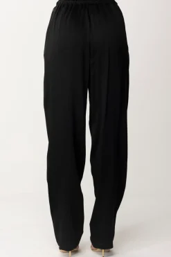 Elisabetta Franchi Pantalone Jogger In CrêpeNERO
