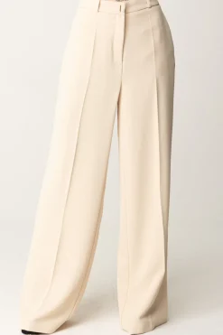 Elisabetta Franchi Pantaloni Dritti a Gampa AmpiaCREMA