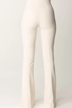 Elisabetta Franchi Pantaloni In Crepe Stretch con Morsetto In VitaBURRO