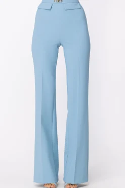 Elisabetta Franchi Pantaloni Palazzo con Micro Accessorio LogoCARTADAZUCCHERO