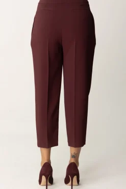 Elisabetta Franchi Pantaloni Crop con PincesROUGE NOIR