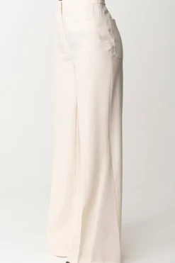 Elisabetta Franchi Pantaloni Dritti In Fresco LanaBURRO