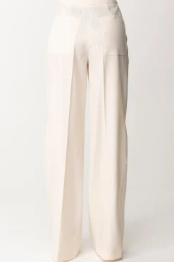 Elisabetta Franchi Pantaloni Dritti In Fresco LanaBURRO