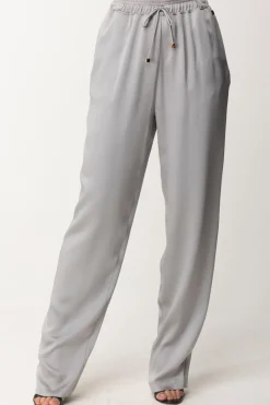 Elisabetta Franchi Pantalone Jogger In CrêpePIOMBO