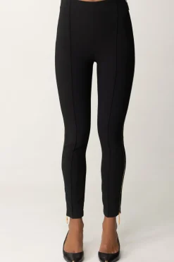 Elisabetta Franchi Pantalone Dritto con ZipNERO